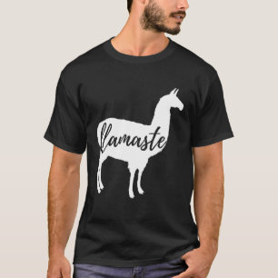 Camiseta Chamou Namaste Llama Alpaca Amantes de Yoga Divers