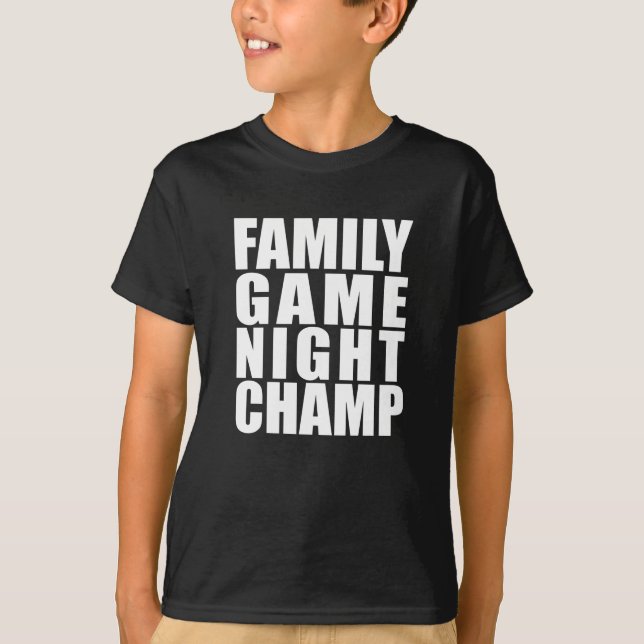 Camiseta Champ Noite de Jogo Familiar (Frente)