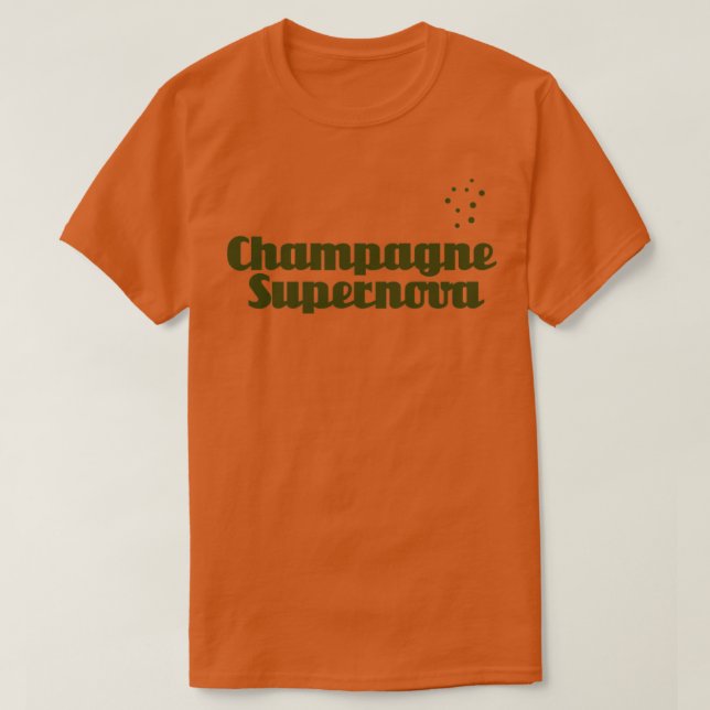 Camiseta Champagne Supernova verde (Frente do Design)