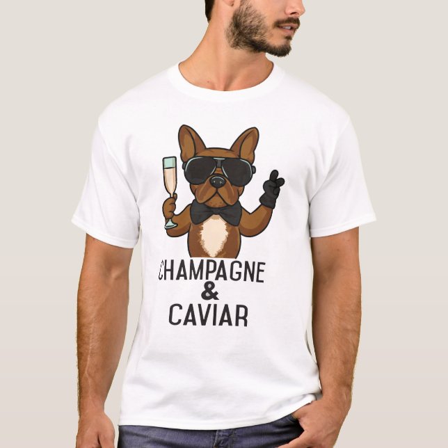 Camiseta Champanhe e Caviar (Frente)