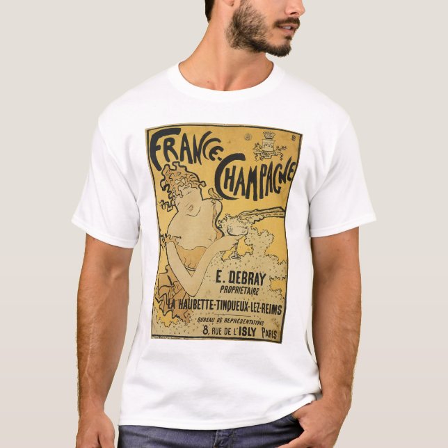 Camiseta Champanhe francês (Frente)