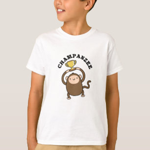 Camiseta Champanzee Cute Champion Chimpanzee Pun