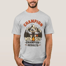 Camiseta Champion Mindset, tagline de ginástica de resultad