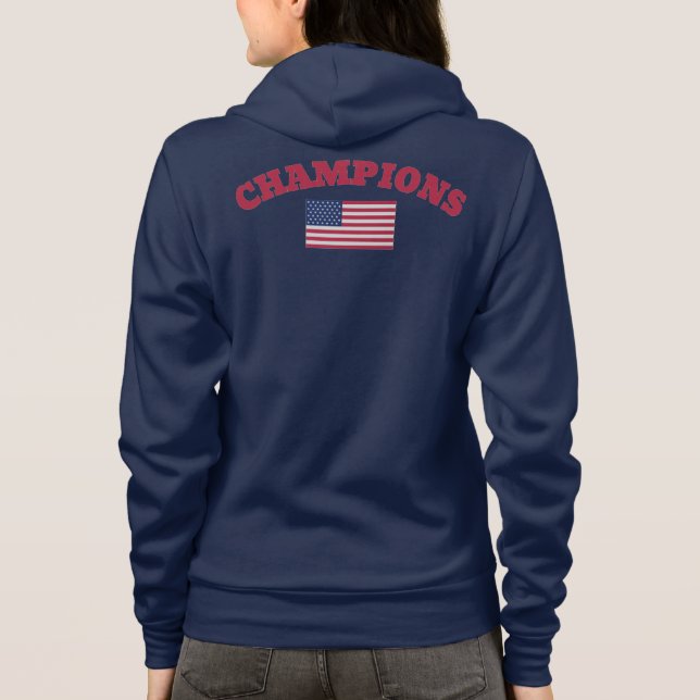 Camiseta CHAMPIONS Oficiais EUA Sinalizador verdadeiro cami (Verso)