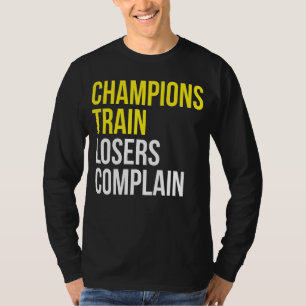Camiseta Champions perdedores reclamam da formação de ginás