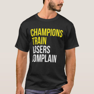 Camiseta Champions perdedores reclamam da formação de ginás