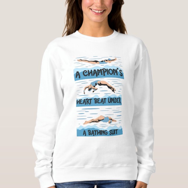 Camiseta Champions Swimmer - Fato De Banho (Frente)