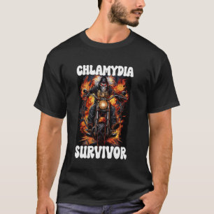 Camiseta Chamydia Survivor Cringe Skeleton