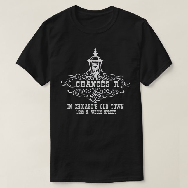Camiseta Chances R Restaurant, Chicago e Chicago (Frente do Design)