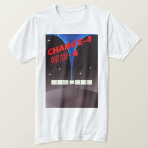 Camiseta Chang'e-4 arte espacial da China.