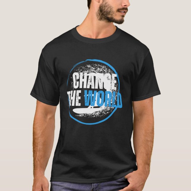 Camiseta Change The World Surfer Surfing Surf (Frente)