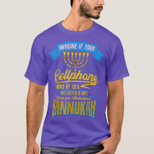 Camiseta Chanukah judeu Menorah cita Engraçado Sarcástico H