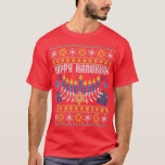 Camiseta Chanukah Oferece Feliz Hanukkah Menor de Natal Fei<br><div class="desc">Chanukah Oferece Feliz Hanukkah Ugly Christmas Menorah .</div>