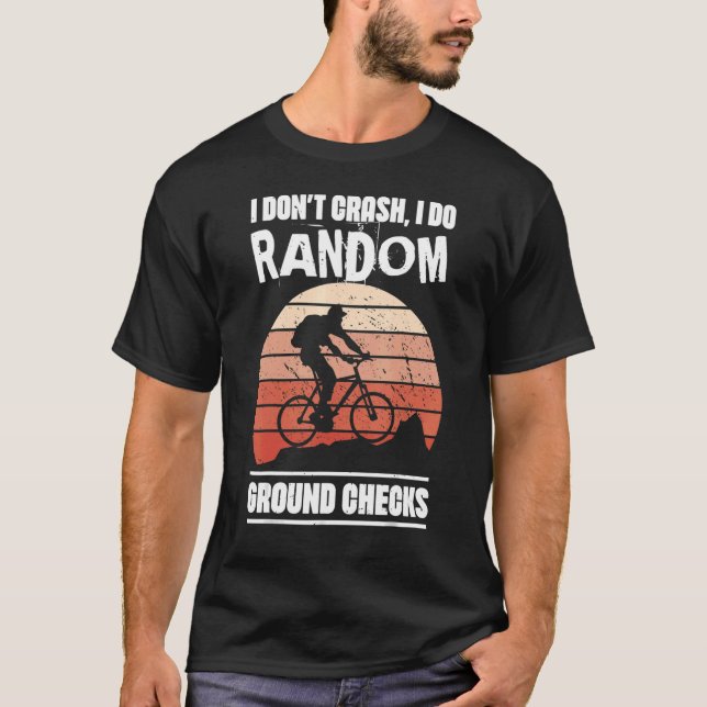 Camiseta Chão Aleatório Verifica Bicicleta Horrorosa De Mon (Frente)