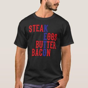 Camiseta Chão de Bacon de Ovos de Bife