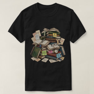 Camiseta Chaos Academia Livros & Notas