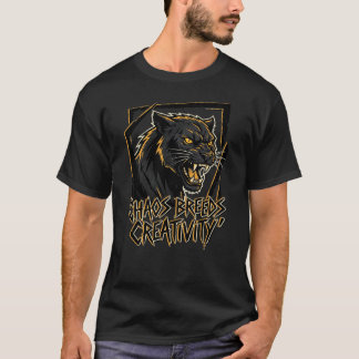 Camiseta Chaos Breeds Creativity Panther Embrace The Wild