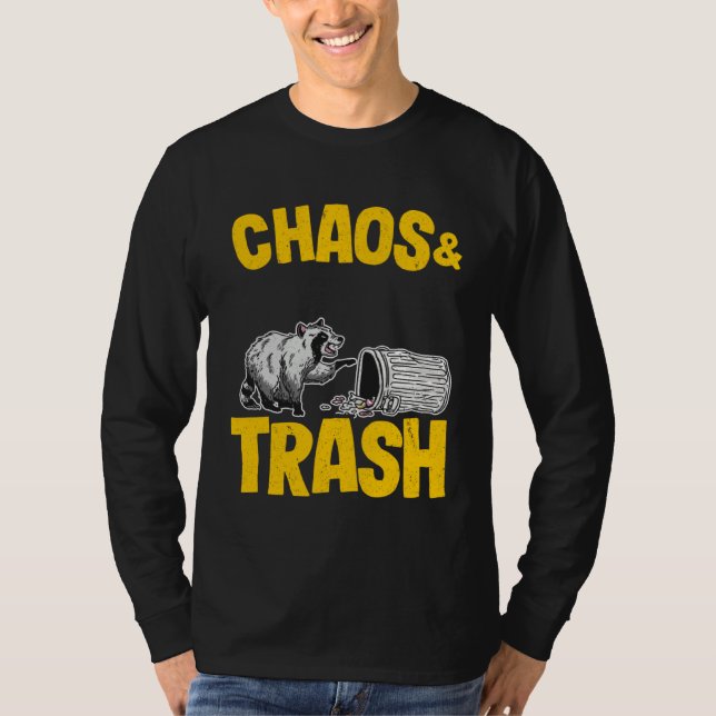 Camiseta Chaos & Trash Garbage Panda Raccoon (Frente)