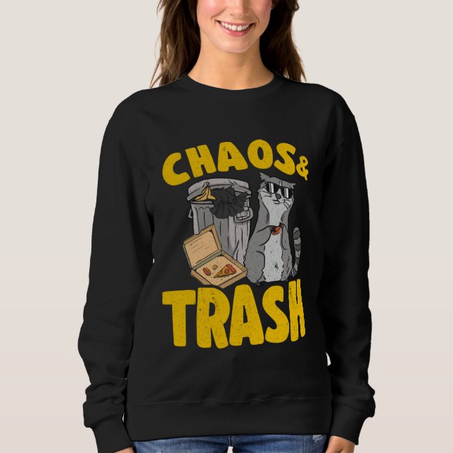 Camiseta Chaos & Trash Garbage Panda  Raccoon  1 (Frente)