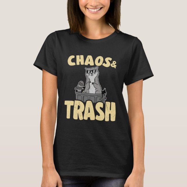 Camiseta Chaos & Trash Garbage Panda Raccoon 5 (Frente)