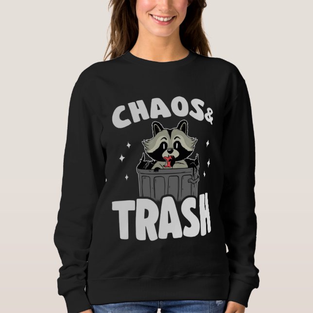 Camiseta Chaos & Trash Garbage Panda Raccoon  6 (Frente)