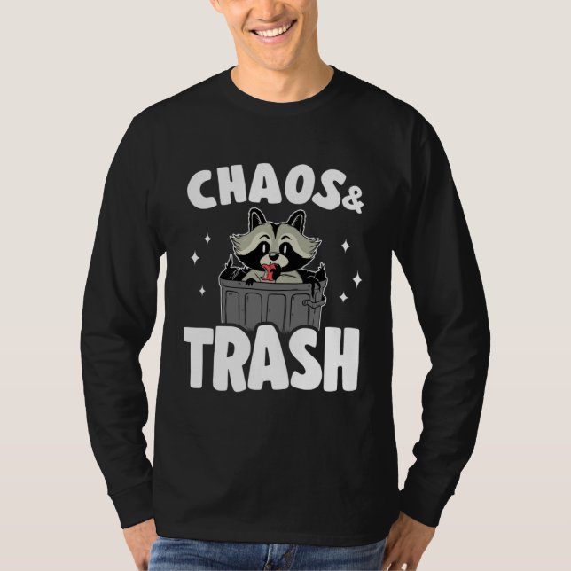 Camiseta Chaos & Trash Garbage Panda Raccoon  6 (Frente)