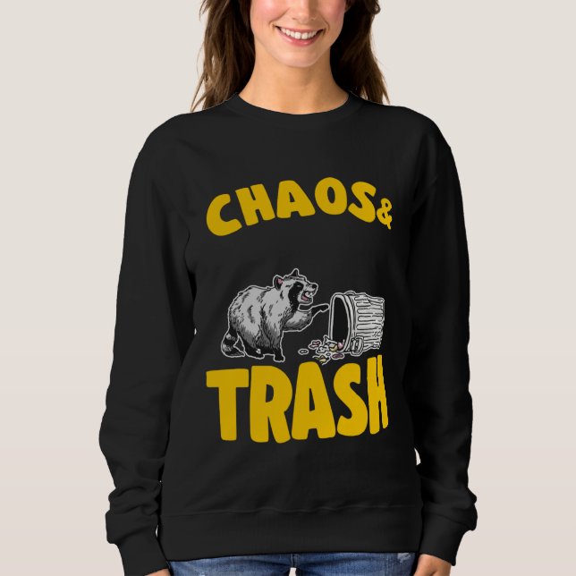 Camiseta Chaos & Trash Garbage Panda Raccoon  7 (Frente)