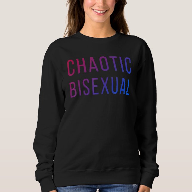 Camiseta Chaotic Bisexual Rainbow Bi Pride Flag LGBT Pride  (Frente)