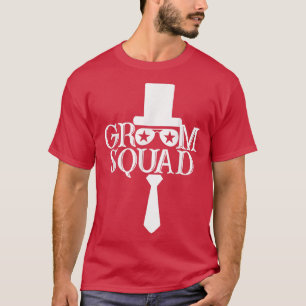 Camiseta Chapéu da Equipe do Noivo Fofa Festa de Noivado Ca