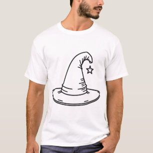 Camiseta chapéu de bruxa