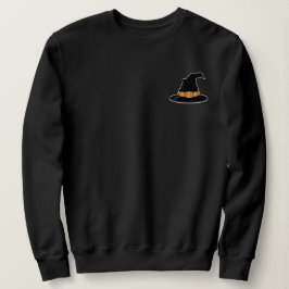 Camiseta Chapéu de Bruxa com Ilustração Laranja no Dia das 