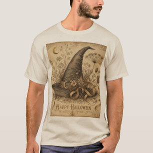 Camiseta Chapéu de Bruxa Halloween