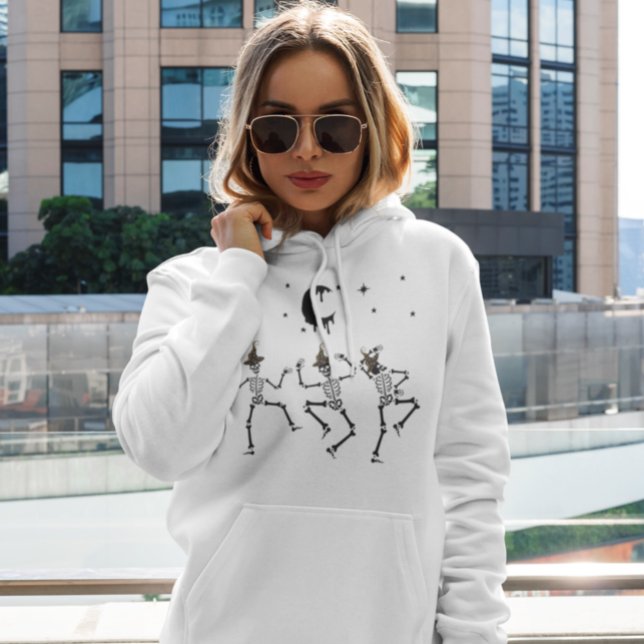 Camiseta Chapéu de bruxa preto engraçadinho dançando esquel (Criador carregado)