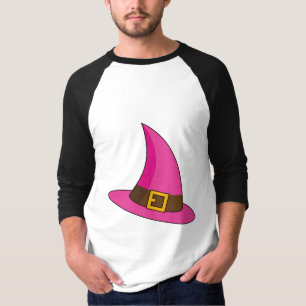 Camiseta Chapéu de Bruxa Rosa