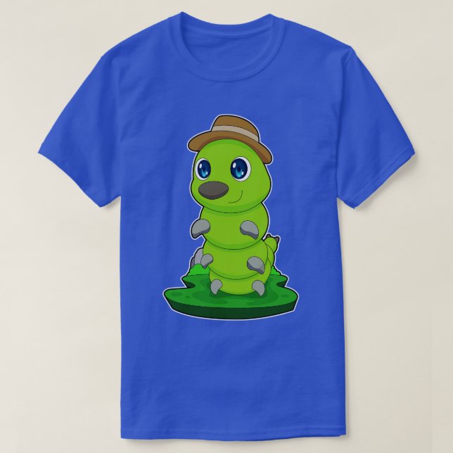 Camiseta Chapéu de Cavalheiro Lagarta (Frente do Design)