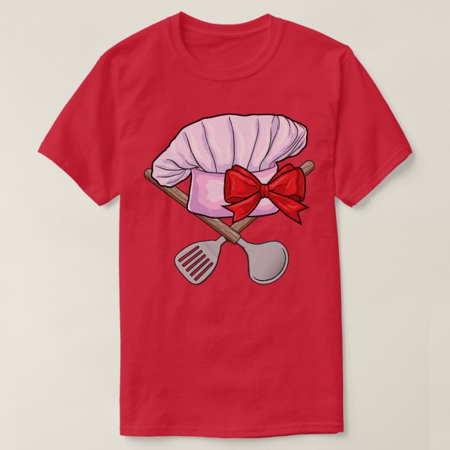 Camiseta Chapéu de chef com Spoon (Frente do Design)