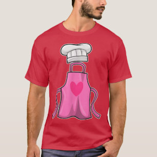 Camiseta Chapéu de Chef de avental cozinhar