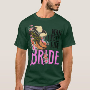 Camiseta Chapéu de Cowboy Retro Feminino Ocidental Cowgirl