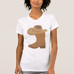 Camiseta Chapéu de Cowgirl e Bota