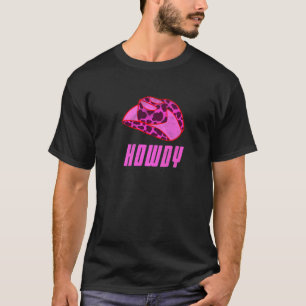 Camiseta Chapéu de Cowgirl Howdy Rodeio de Montaria de Caub