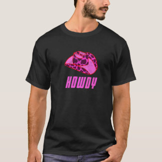 Camiseta Chapéu de Cowgirl Howdy Rodeio de Montaria de Caub