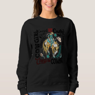 Camiseta Chapéu de Cowgirl Ocidental Botas de Cowgirl Turqu