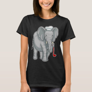 Camiseta Chapéu de cozinheiro elefante