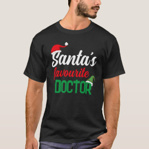 Camiseta Chapéu de elfo de Natal favorito do papai noel