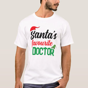 Camiseta Chapéu de elfo de Natal favorito do papai noel