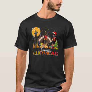 Camiseta Chapéu de Feiticeiro Doberman Peru Chapéu de Papai