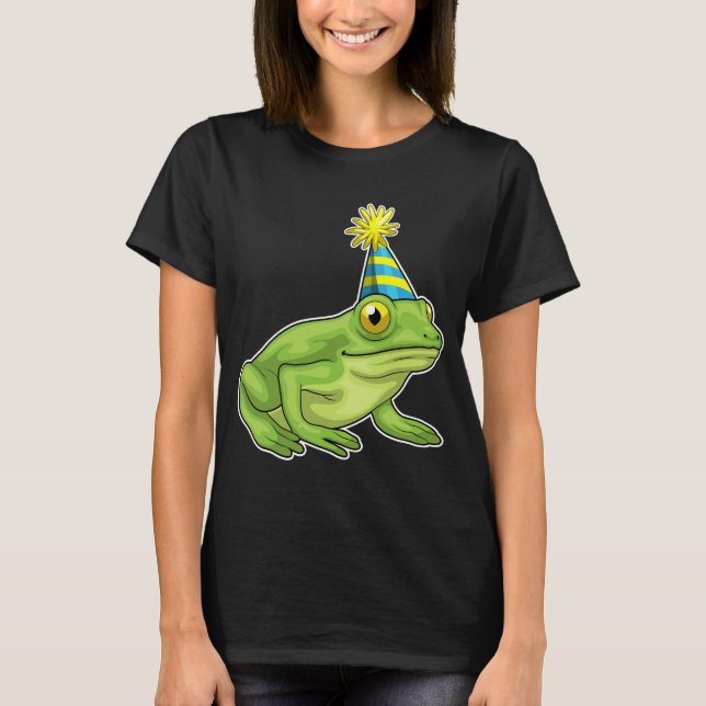 Camiseta Chapéu de festa da festa da rã (Frente)