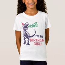 Chapéu de Festa Dinossauro T-Rex Rosa Roxo Menina