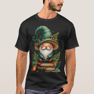 Camiseta Chapéu de Gnomo de Cogumelo Guia de Forrageamento