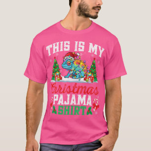 Camiseta Chapéu de Natal do Papai Noel Camaleão Amante de C